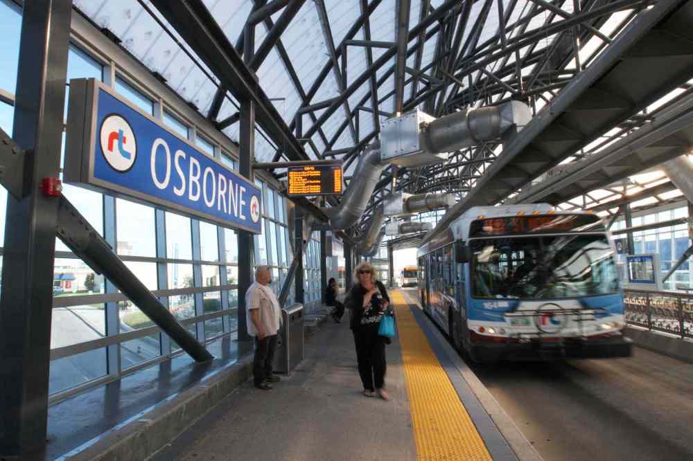 JOE BRYKSA / WINNIPEG FREE PRESS
Osborne Station, in Phase 1 of the rapid transit southwest corridor. Mayor Brian Bowman has pledged to finish all phases of the plan by 2030.