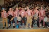 John Kendle
Leading the cheering for the St. Paul's Crusaders varsity boys basketball team during the provincial AAAA final was this motley 'Cru' of grape-coloured student bodies.