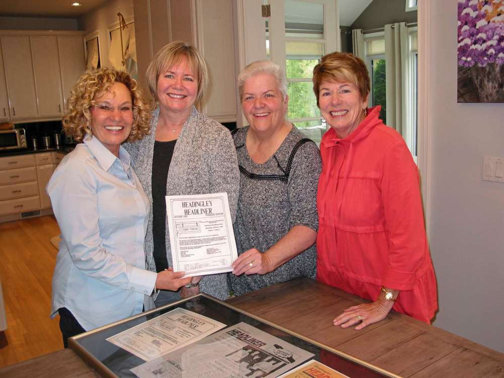 Andrea Geary
The Headingley Headliner was first published by (from left) Mavis Taillieu, Karen Glavin, Bonnie Leullier and Gloria Wohlers who volunteered their time to produce a monthly community club newsletter. Taillieu and Leullier are holding a copy of the first issue that was published in October 1992.