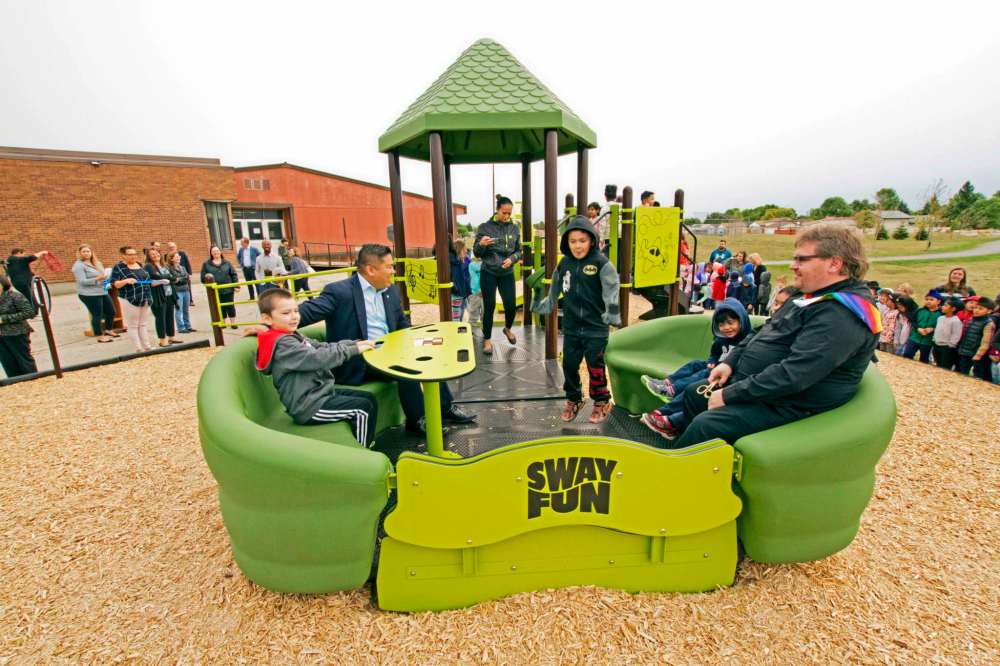 Supplied photo
The new playground is designed to enhance mobility and accessibility, and provide tactile play sensations.