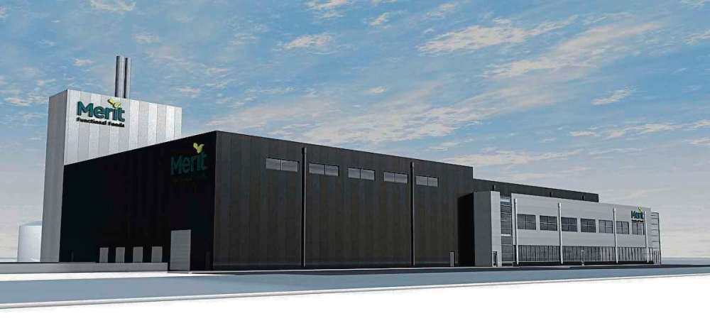 Supplied rendering
Merit Functional Foods protein processing facility, shown here in an architect’s rendering, is now being built in Brookport Business Park in the RM of Rosser.