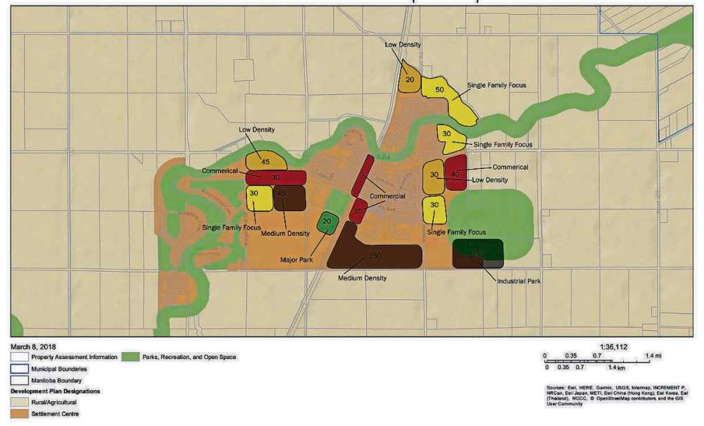 Supplied graphic
This graphic, contained in the La Salle Secondary Plan final report, shows the land use designations recommended to allow the community’s future residential, commercial and industrial development.