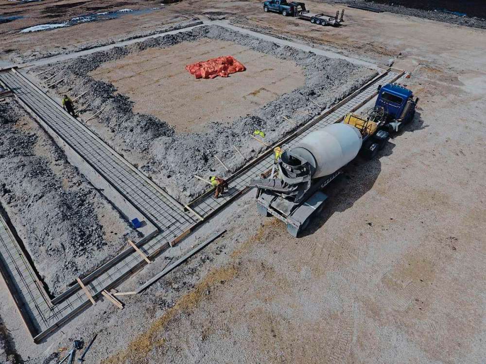 Supplied photo
This aerial photo shows Pitura Seeds’ new cleaning facility that’s under construction and scheduled to open in early October.