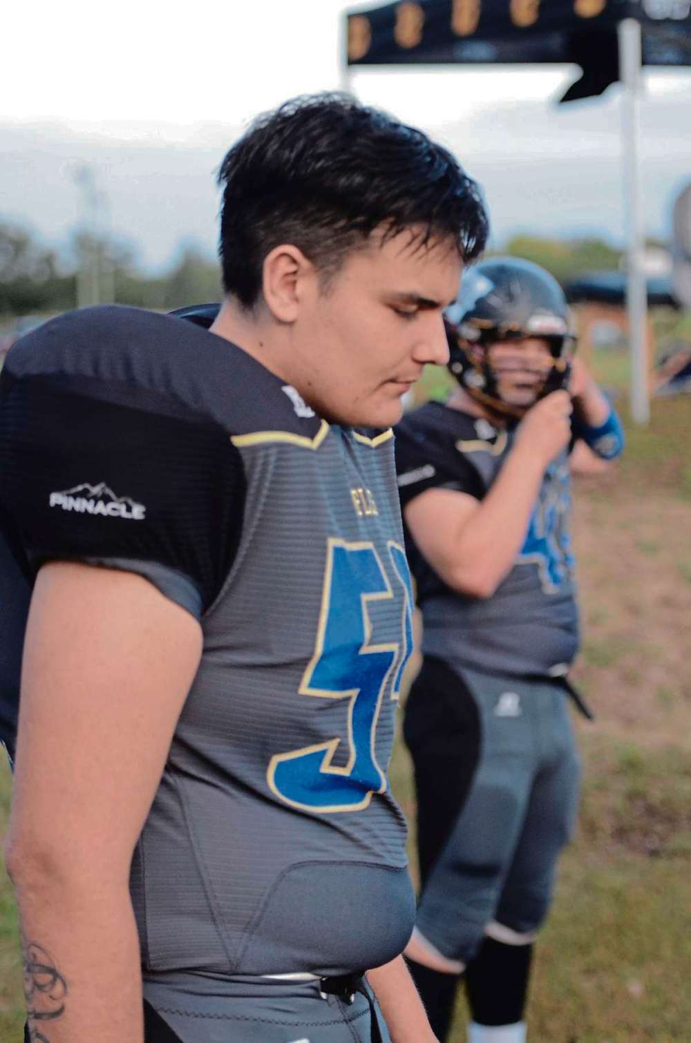 Photo courtesy of Matthew Hamilton
Former PCI Trojan Shawn McMillan is now an offensive lineman with the Winnipeg Rifles.