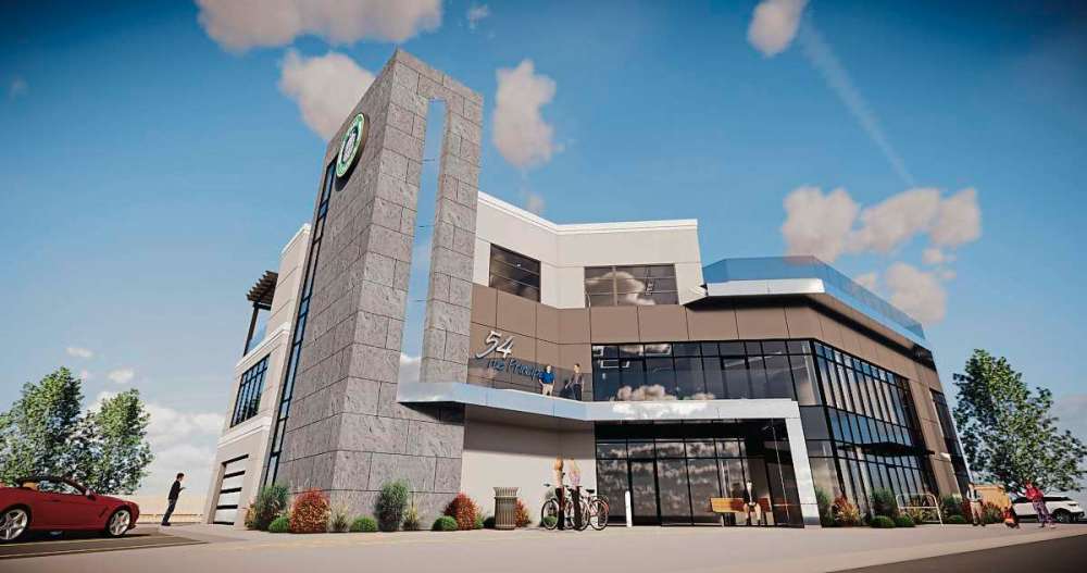 Supplied photo
This architect’s rendering shows the Vouriot Industries building that is now being constructed at 54 Rue Principle in La Salle.