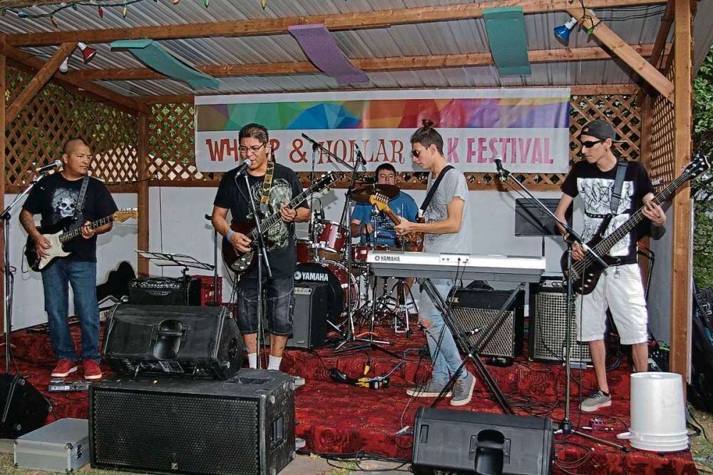 Dennis Wiens
The Brothers of Stone are shown here performing at the 2017 Whoop & Hollar Folk Festival. This year’s festival is planned for the weekend of Aug. 25.