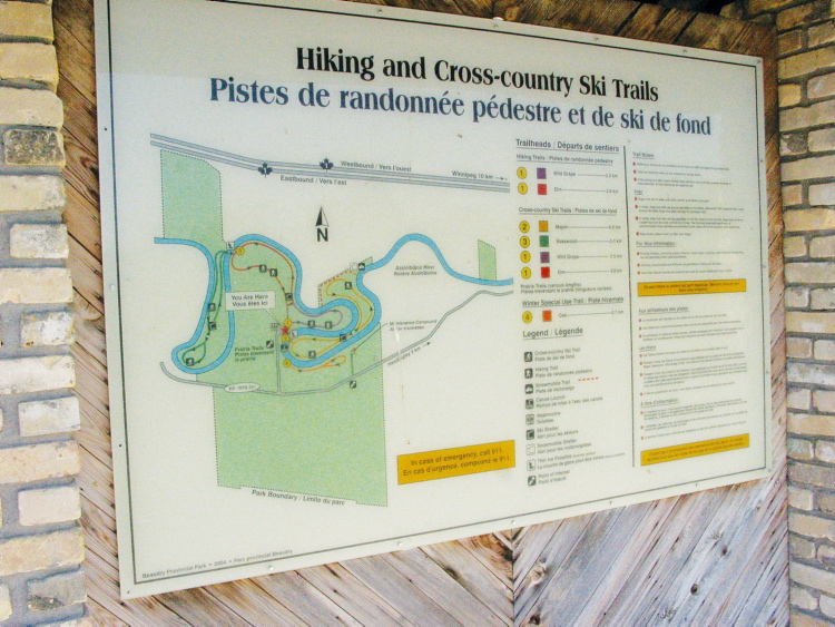 Andrea Geary
Information is available on the six trails that run through Beaudry Provincial Park.