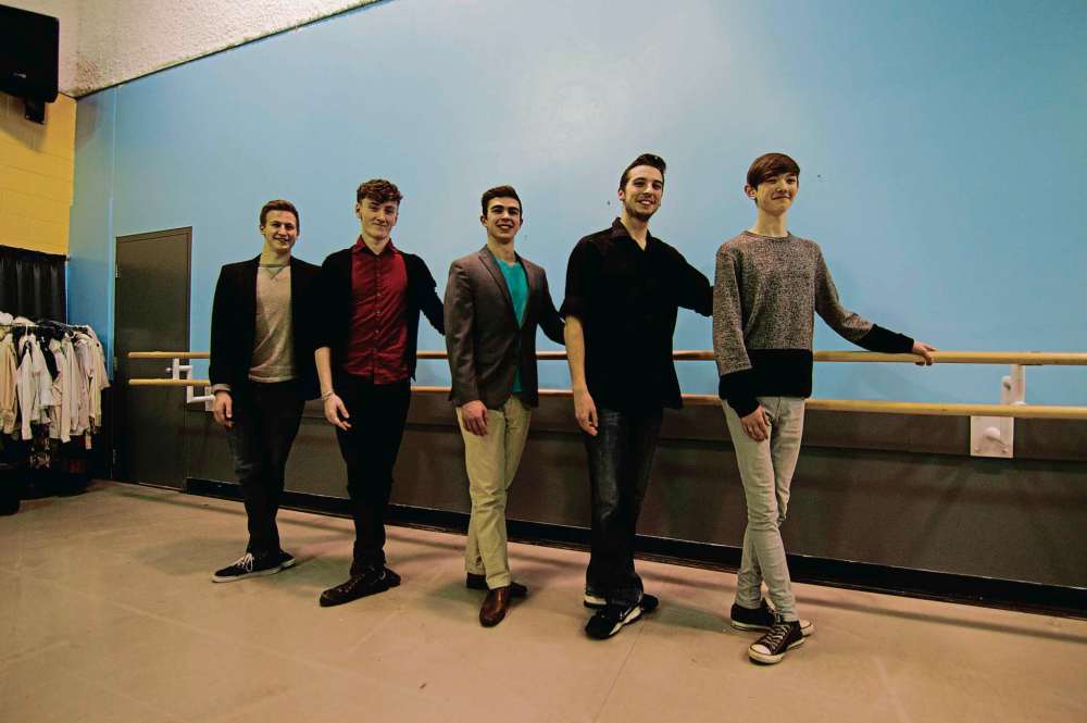 Alana Trachenko
From left: Westwood Collegiate Grade 12 students Brandt Jesson, Peter Dueck, Michael Carter, Jesse Thibert, Owen Dueck. Not pictured: Rhys Funk.