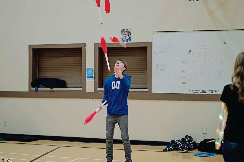Juggling not just for kids at Circus Club Our Communities