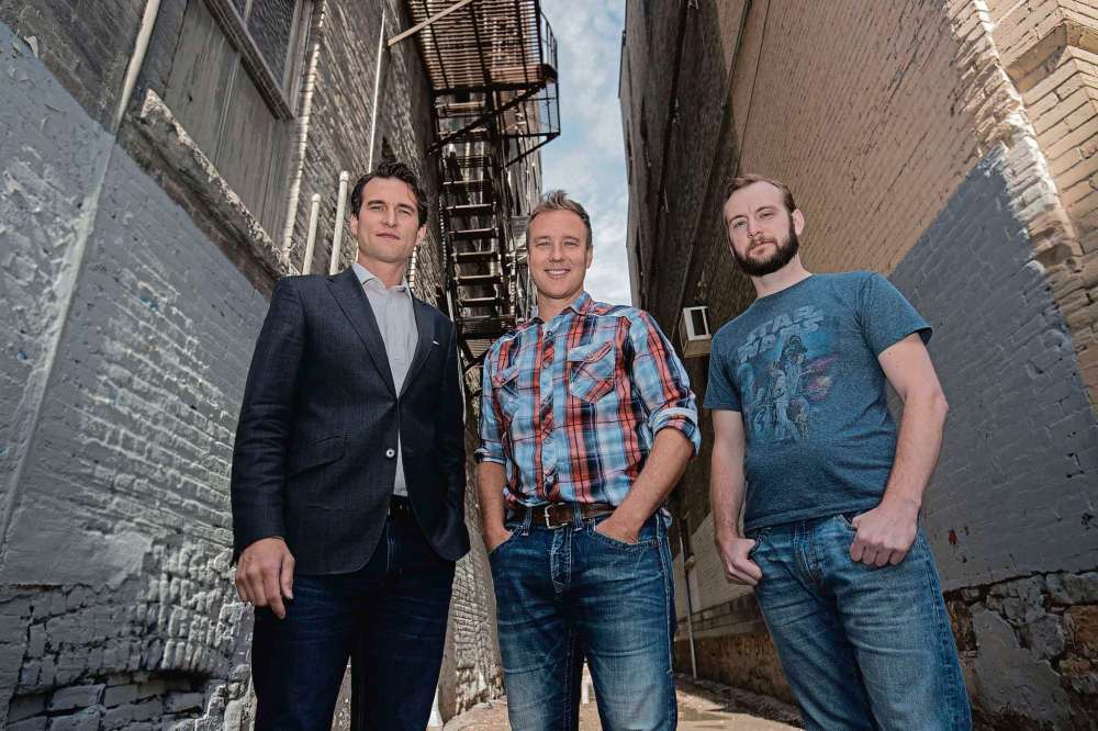 Supplied photo
From left: Funding Change founders Nicholas Tenszen, Ian Smith and Dan Major. The organization now provides hockey teams with a platform for fundraising.