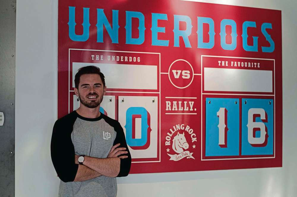 Alana Trachenko
Kyle Matheson is one of six Underdogs owners. The sports bar opened on Dec. 9 and has seen steady business since.