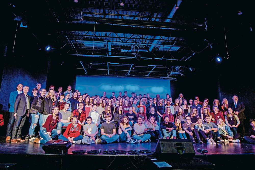Alana Trachenko
Greg Edwards refused to accept the Don Green award on behalf of his band program at Westwood Collegiate, instead insisting that all the students get onstage with him.