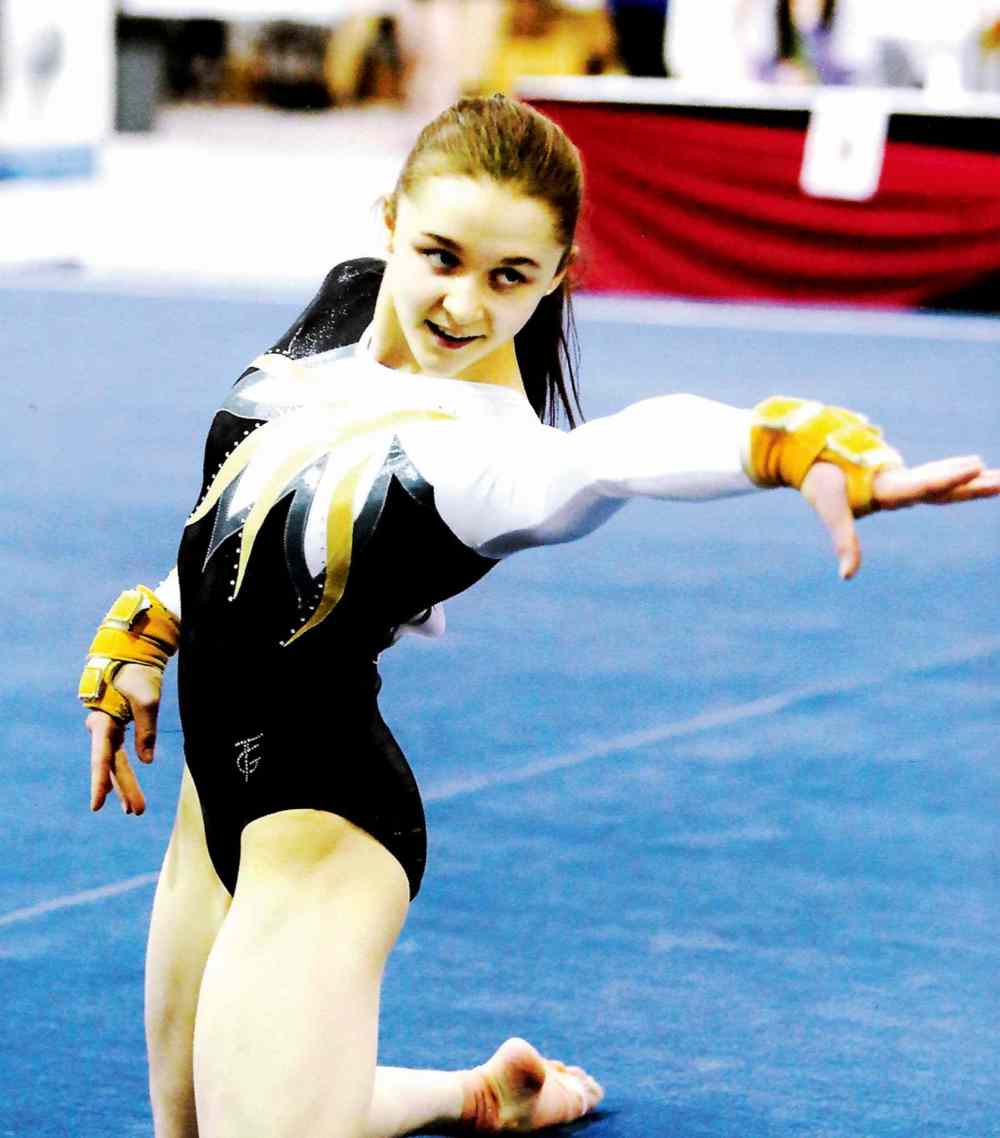 Supplied photo
Maia Thomlinson went to Saskatoon, Sask. to compete in the Western Canadian Gymnastics Championships from April 24 to 26.