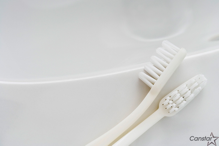 Metro Creative
A toothbrush is a handy tool to use when scrubbing the grout on kitchen floors.