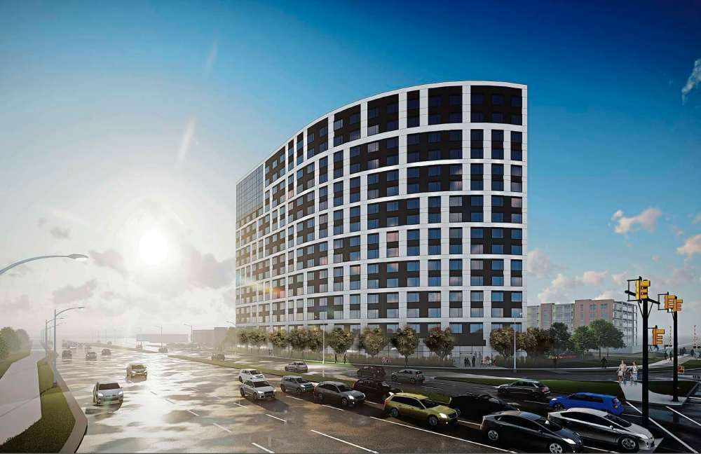 Supplied image
The people behind a new student-oriented housing project at 2525 Pembina Hwy. broke ground on Oct. 2. The 16-storey development by Campus Suites will have 352 units and is scheduled to open in the fall of 2020.