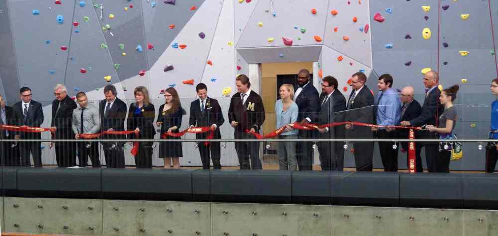 Danielle Da Silva - Sou'wester
University of Manitoba representatives cut the ribbon for the grand opening of the Active Living Centre.