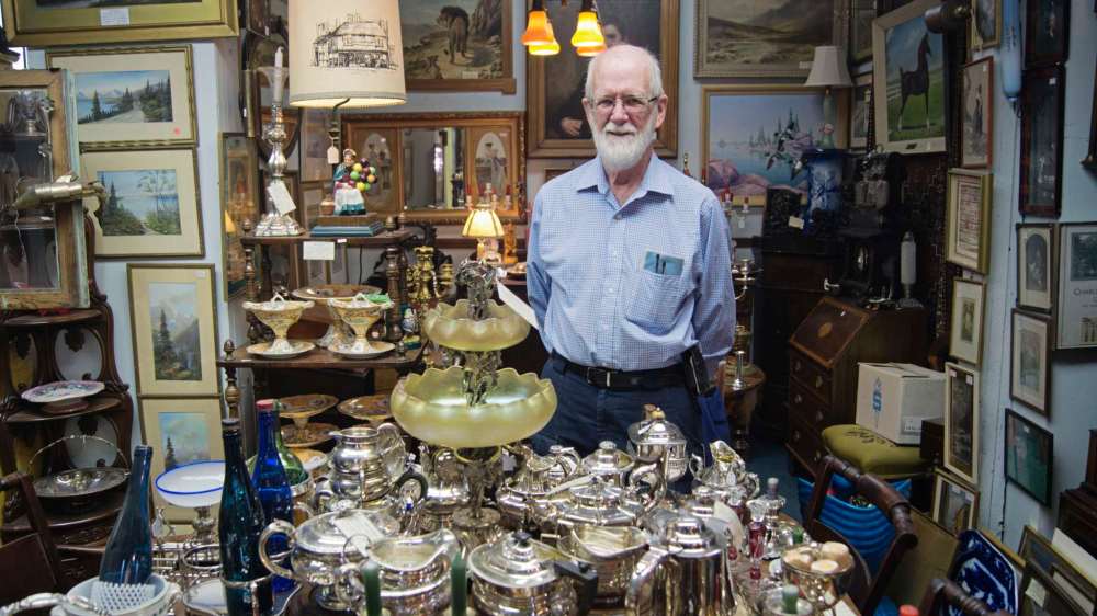 Danielle Da Silva - Sou'wester
John Cooper is one of many antique dealers in Winnipeg. For some, the industry has not been too kind recently and beautiful, historic items, such as the silver and collectibles shown, are not going to new and loving homes.
