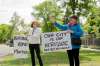 Danielle Da Silva - Sou'wester
Mary Hall and Christine Skene are part of the Save 514 Wellington committee and pledged to picket the property until demolition machinery was removed from the lot. Skene (right) is a member of the neighbourhood conservation committee working with the City to get a heritage conservation district designation for Crescentwood.