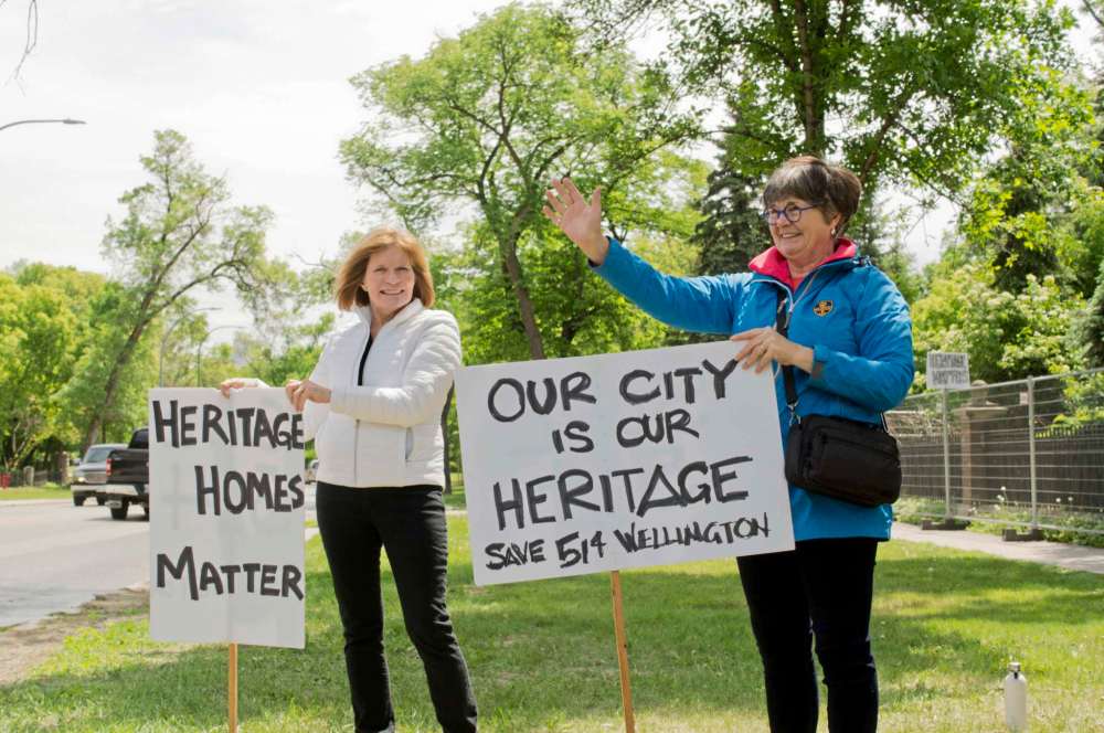 Danielle Da Silva - Sou'wester
Mary Hall and Christine Skene are part of the Save 514 Wellington committee and pledged to picket the property until demolition machinery was removed from the lot. Skene (right) is a member of the neighbourhood conservation committee working with the City to get a heritage conservation district designation for Crescentwood.