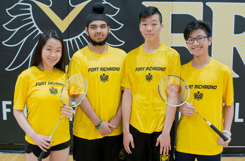Danielle Da Silva - Sou'wester
Fort Richmond Collegiate badminton players Jeannette Ding, Sehaj Ghotra, Ruihao Li, and Ethan Chan each medalled at the provincial badminton championships in early May. The varsity team also won the AAA/AAAA aggregate title.