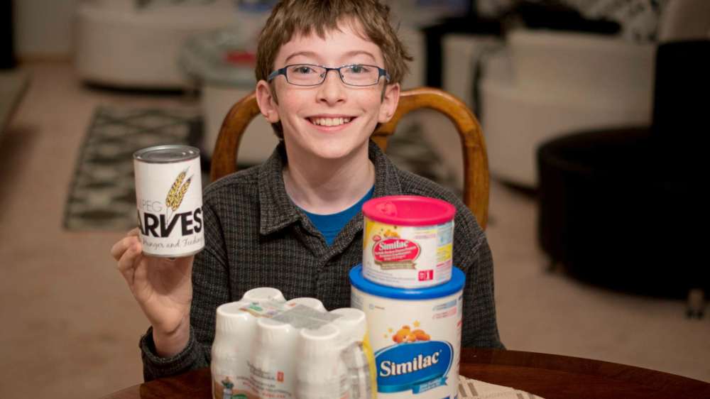 Danielle Da Silva - Sou'wester
Atticus McIlraith, 12, is once again collecting donations of cash and baby formula for his annual drive in support of Winnipeg Harvest.