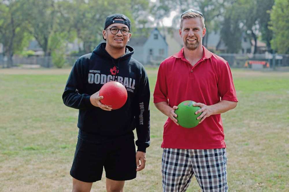 Photo by Danielle Da Silva
Rex Gonzales and Brent Mackin are co-founders of Winnipeg’s first minor dodgeball league for kids nine to 17-years-old. The league is currently accepting registrations for the fall.