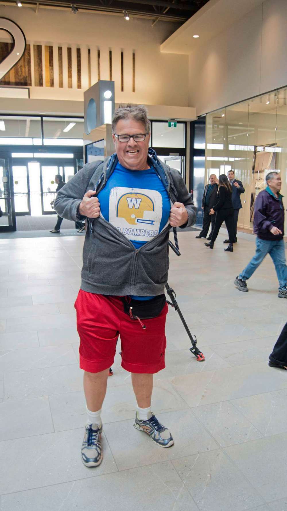 Danielle Da Silva - Sou'wester
Dancing Gabe Langlois was among the first thousand people to crash the doors of Outlet Collection Winnipeg.