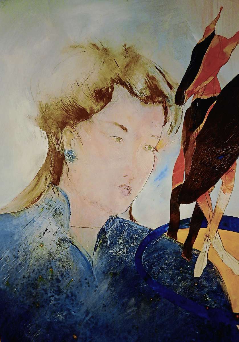 Supplied image by Randal Newman
Randal Newman's portrait of the late Winnipeg painter Marsha Whiddon. Newman is curator of I had a Friend who Painted Dogs, a show of Whiddon's work that's up at Warehouse Artworks until Sept. 17.