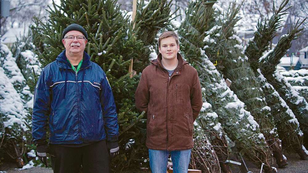 Danielle Da Silva - Sou'wester
Tim McManus, a Beaver leader with the 67th Winnipeg Scout Group, and scout Jack Button are ready to help community members once again take home their perfect Christmas tree this season.