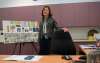 Danielle Da Silva - Sou'wester
Principal Ruthanne Dyck poses with a concept board for South Pointe School in her temporary “South Pointe” office in the administration building of Pembina Trails School Division (181 Henlow Bay). The school’s opening has been pushed back to January 2017.