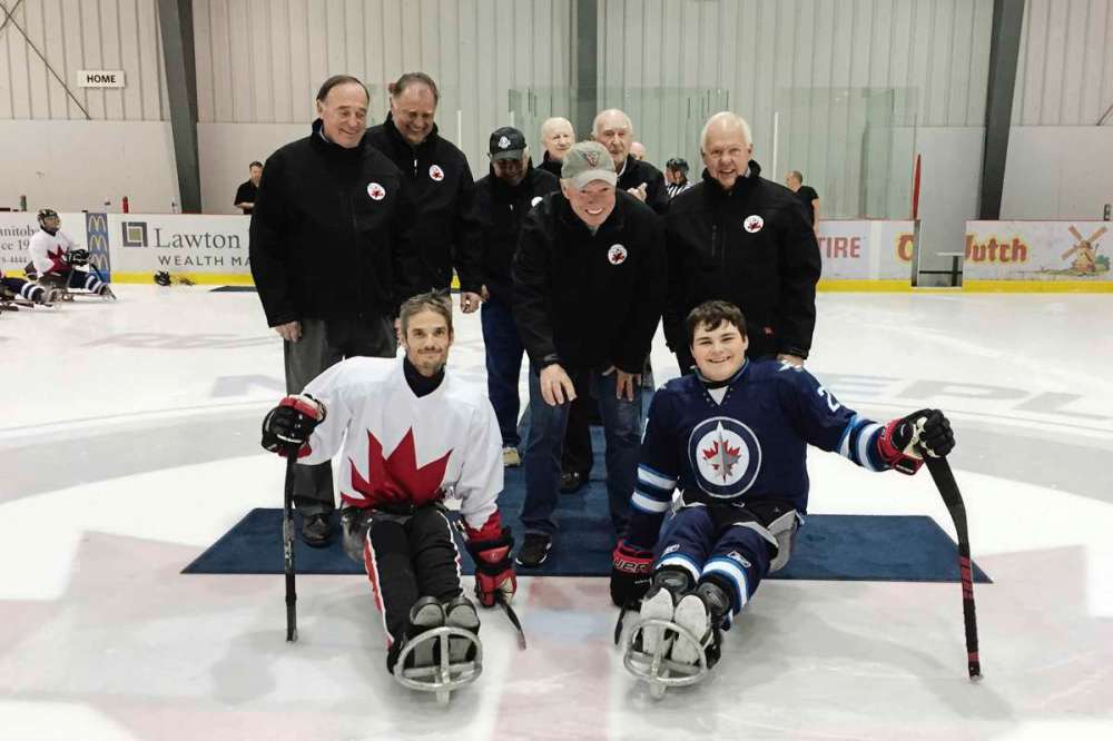 Sledge players meet hockey legends Our Communities