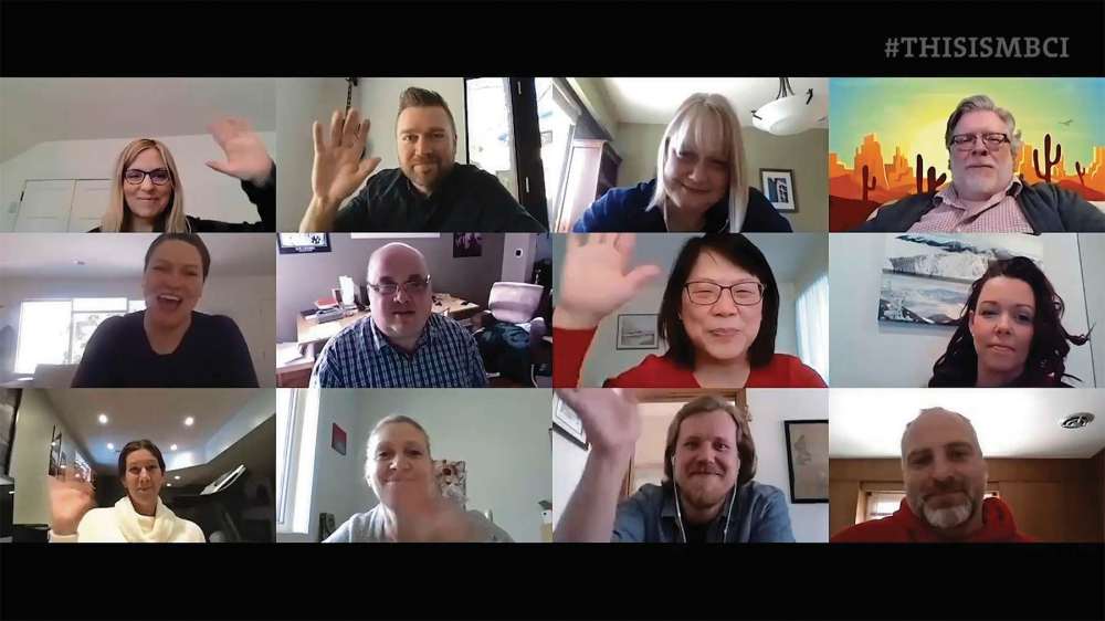 Supplied image
Mennonite Brethren Collegiate Institute staff (above) and students connected online regularly as the school adapted to digital learning during the recent COVID-19 pandemic.