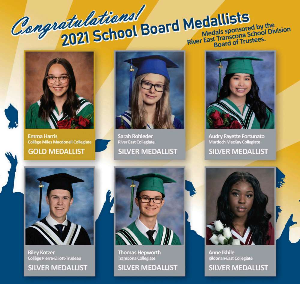 Supplied image
River East Transcona School Division high schools will celebrate their graduates and award winners in a variety of different ways this week.