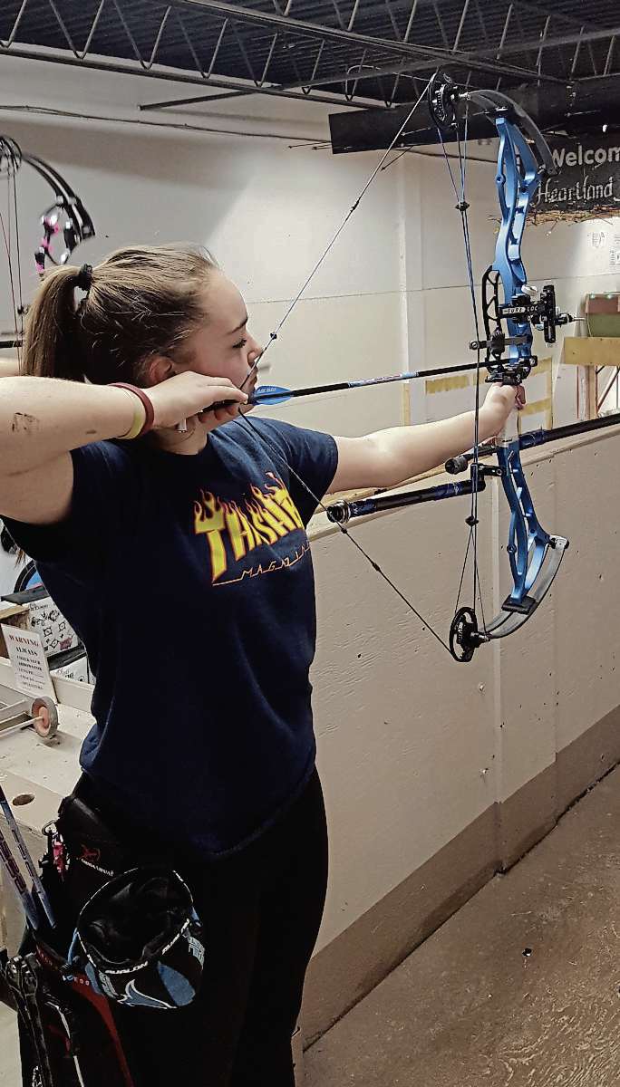 Supplied photo
Nattasha Shpak is ranked first in Canada in her age class by Archery Canada.