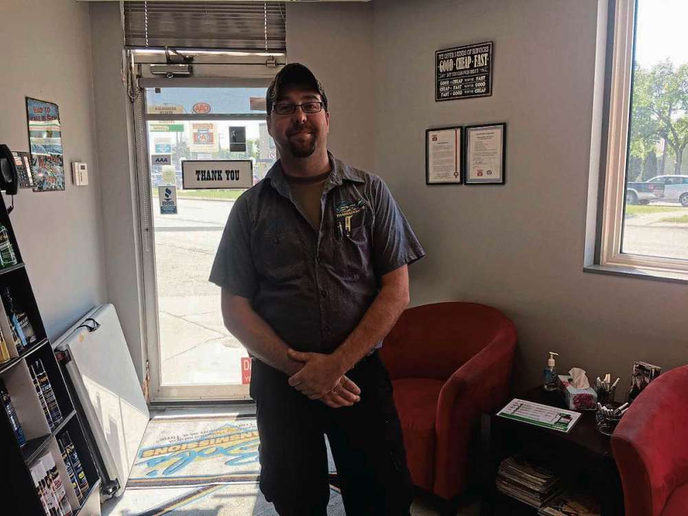 The Sou'wester
Ryan Hlady has realized his dream of owning his own shop, having taken ownership of Bob’s Transmissions on Pembina Highway.
(CAROLYNE BRAID/THE SOU'WESTER/CANSTAR)
