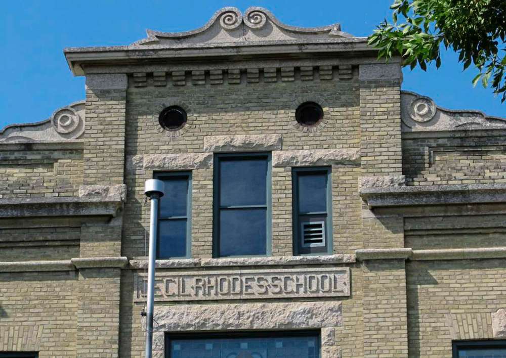 Photo by Christian Cassidy
The original Cecil Rhodes School opened in 1909 and is located on Cecil Street in the Weston neighbourhood. The current school, on Elgin Street West, opened in 1962.