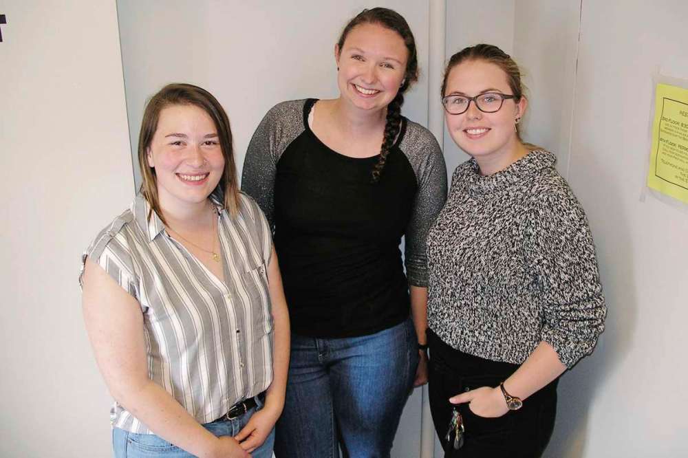 Supplied photo
From left: stage managers Rachel Young and Zoe Leclerc-Kennedy, and production co-ordinator Tori Popp are helping make Sarasvàti Productions’ FemFest a reality from behind the scenes.