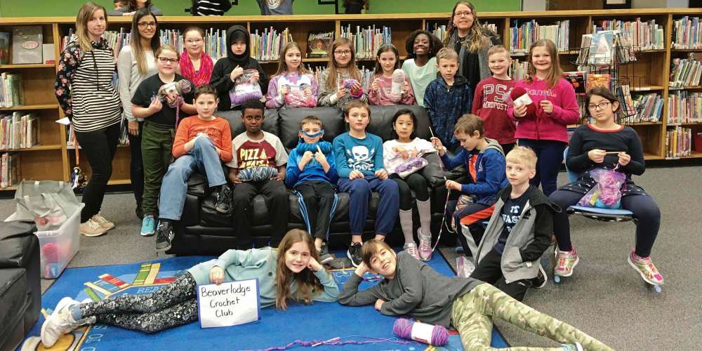 Supplied photo
Beaverlodge School’s crochet club, launched during the second week of the school year, is gaining in popularity.