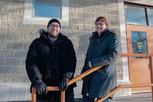 Eva Wasney
Valour Community Centre general manager Jimmy Marnoch and board president  Liz Jackimec outside the club's Isaac Brock site.