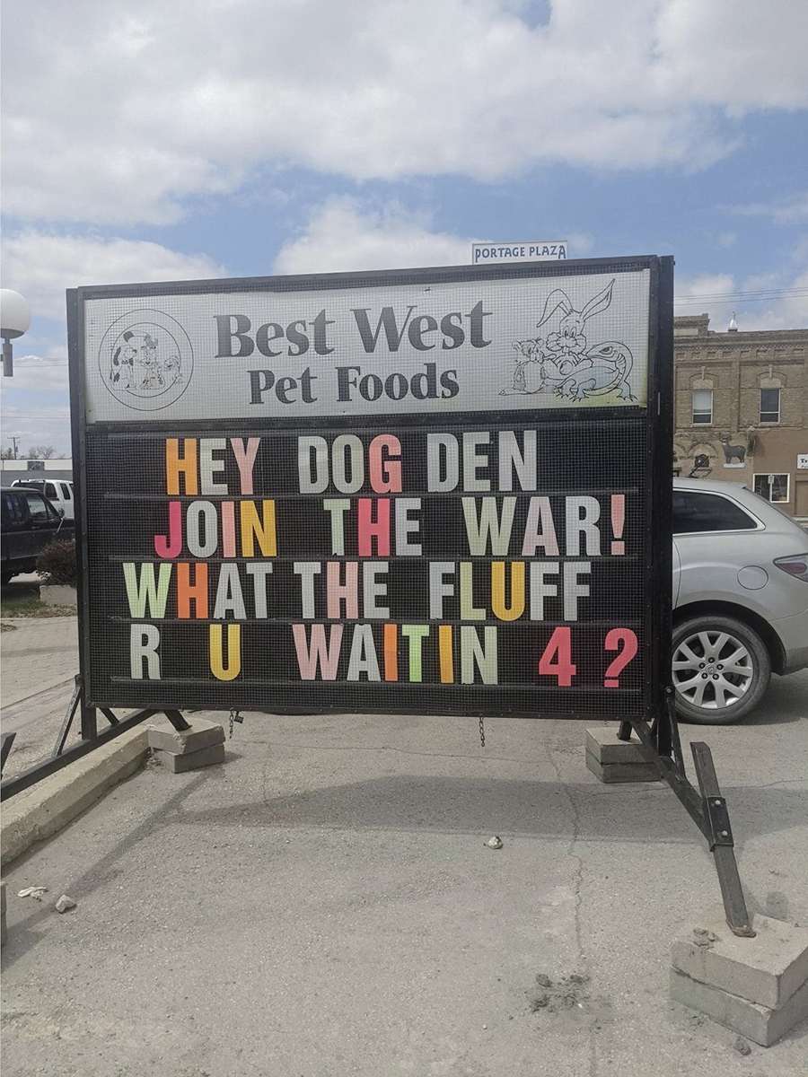 Sharptongued signs in Portage Our Communities