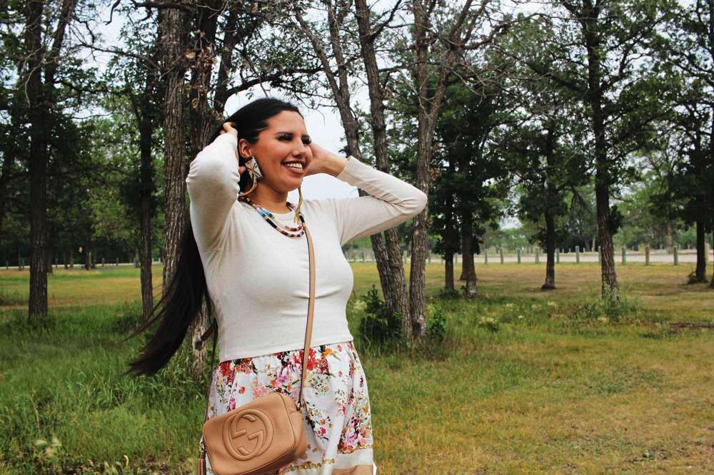 Photo by Kelsey James
Michelle Chubb, a 23-year-old Cree woman, rose to social media fame on video sharing platform TikTok for raising awareness of Indigenous issues.