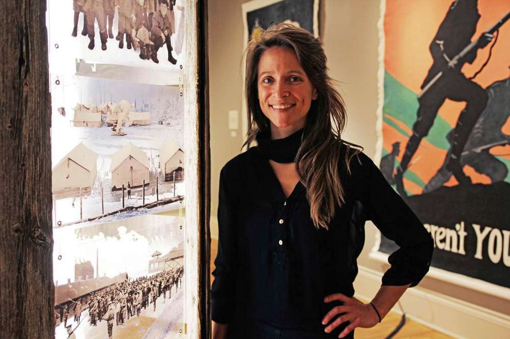 Photo by Katlyn Streilein
Kerri Parnell is the artist behind Pause in Plight, an exhibition on from now until Apr. 25, 2022 at Oseredok Ukrainian Cultural and Educational Centre, located at 184 Alexander Avenue East.