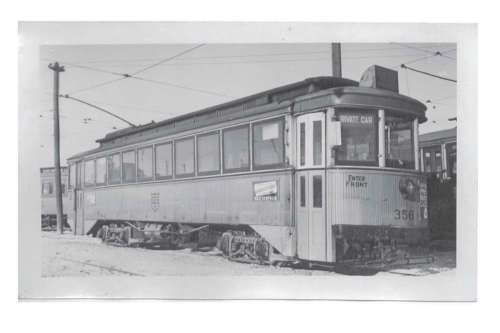 Photo courtesy of Heritage Winnipeg
Streetcar 356, which is currently housed at the Winnipeg Railway Museum, is believed to be the last remaining wooden streetcar built in Winnipeg.