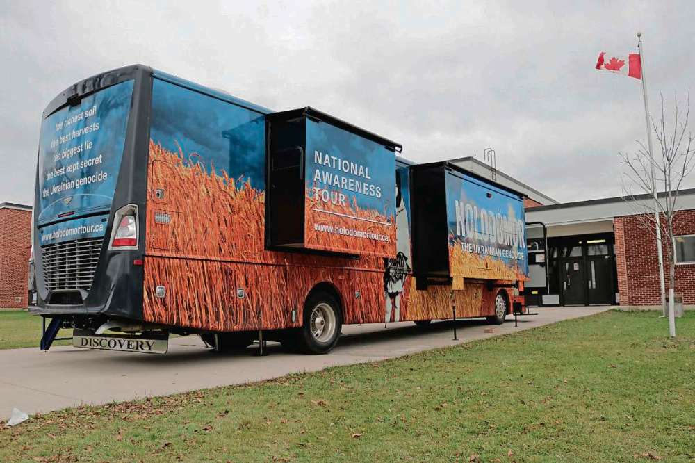 Ligia Braidotti
The Holodomor Mobile Classroom at Sisler High School on Oct. 18.