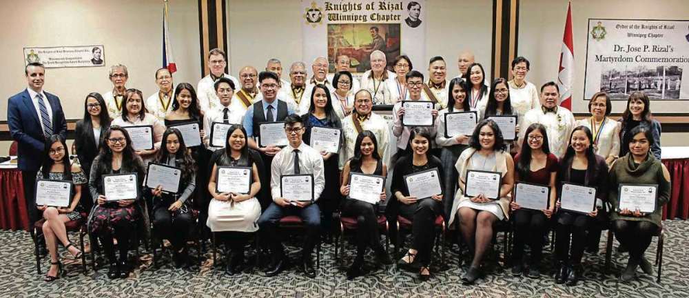 Photo by Vivian Santos
The 20 award recipients from different high schools in Winnipeg graduated with a 92 per cent grade point average or higher.