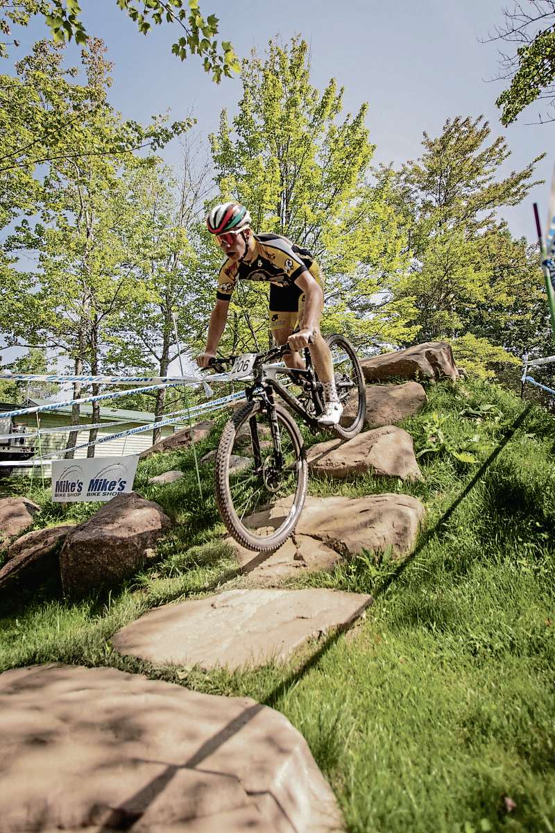 Don Ricker
Ethan Vandenberg is making a name for himself on the national mountain biking circuit, taking first place in the New Brunswick XCO Cup on Aug. 22.