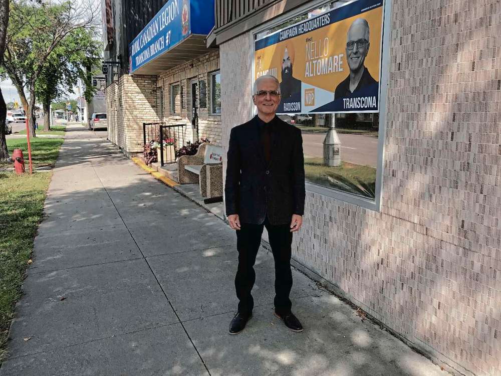 Sheldon Birnie
Nello Altomare is the provincial NDP candidate running for election in Transcona. (SHELDON BIRNIE/CANSTAR/THE HERALD)