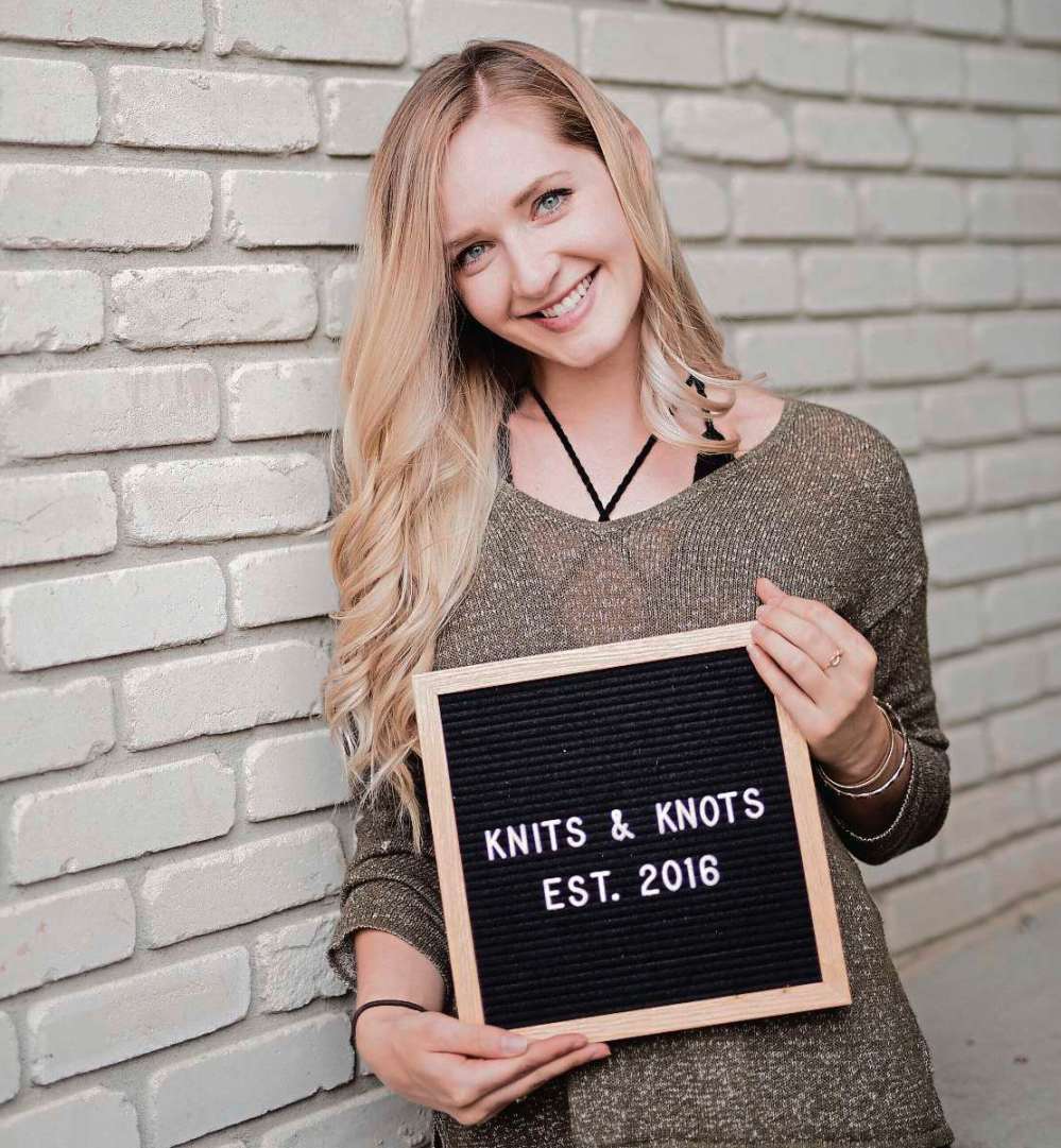 SUPPLIED PHOTO
Janine Myska, founder of Knits 'N Knots, will be taking part in the Winnipeg Home & Garden Show’s DIY Challenge April 5 to 8.