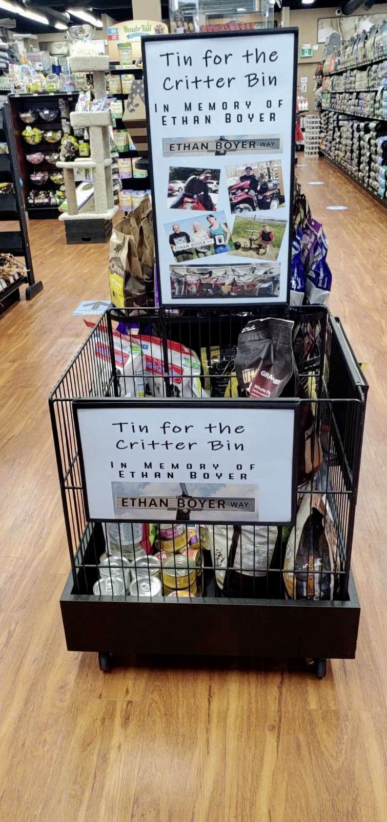 Supplied photo
Donations for the Tin for the Critter Bin can be dropped off at Pet Valu locations in St. Boniface and Southdale.