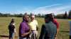 Supplied photo
Markus Chambers (second left), who is a candidate in the St. Norbert-Seine River ward in the Oct. 24 election, talks to community members.